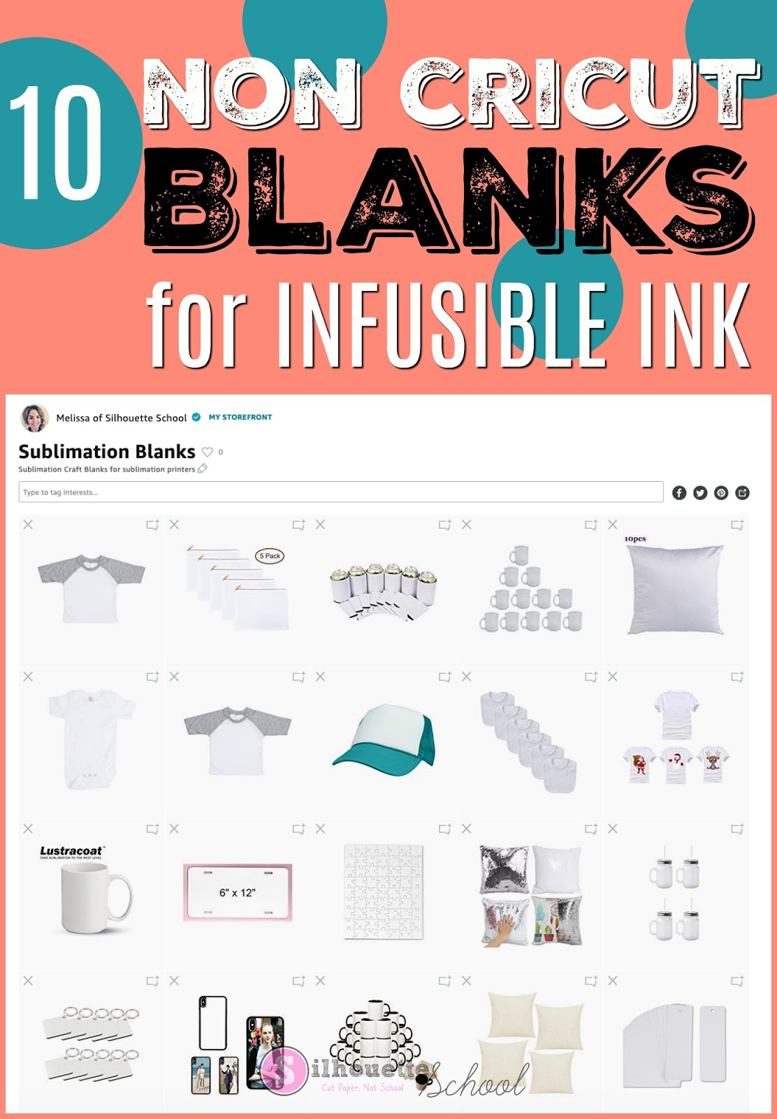 10 Non Cricut Infusible Ink Blanks You Can Use with Infusible Ink Sheets  and Markers - Silhouette School